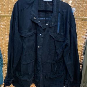 Time and True black light cargo jacket size 22